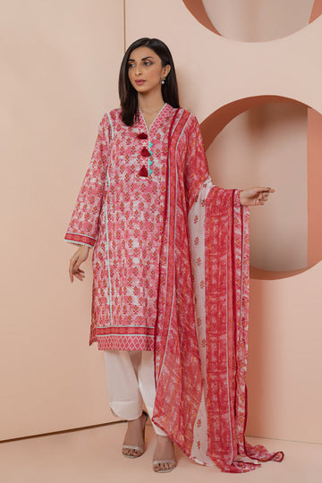 Bonanza Satrangi Pink Lawn Suit Rsk223p27 Eid Pret 2022 Online Shopping